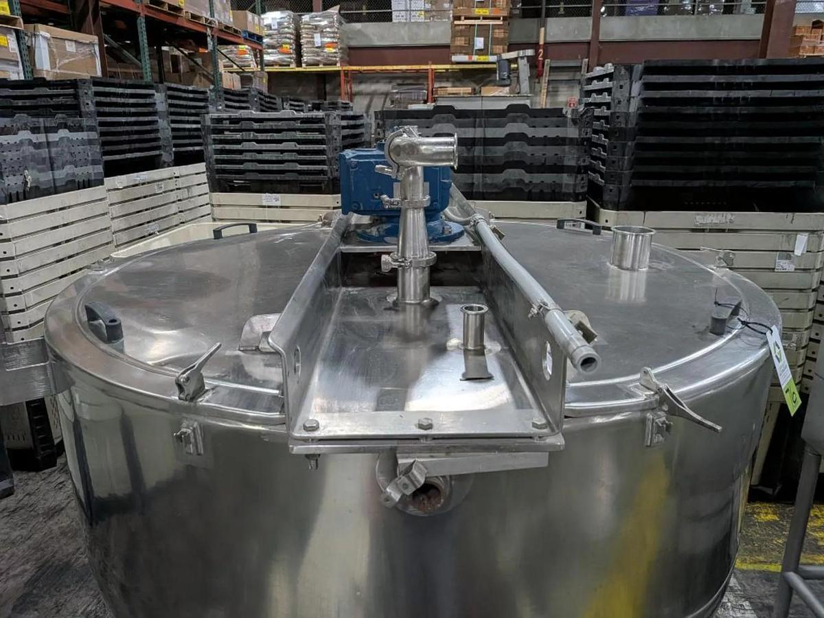 Used 500 Gallon Hamilton SS Jacketed Kettle, Full Sweep