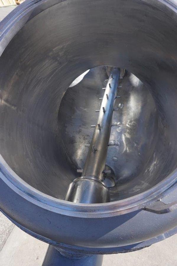 Used 10 Cu. Ft. Patterson Kelley Stainless Jacketed Twin Shell V blender,  Intensifier Bar