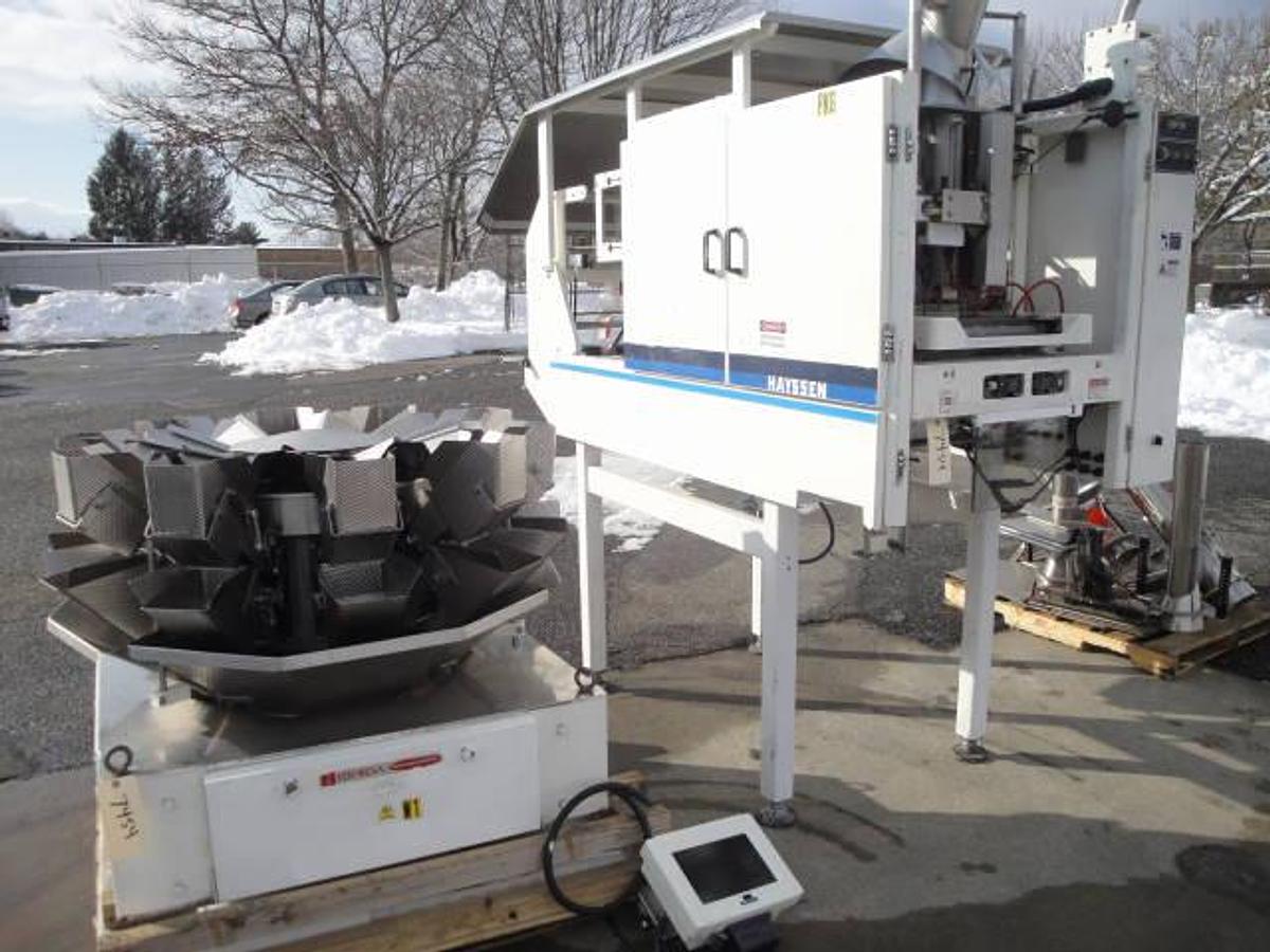 Used Hayssen  Ultima Cmb 12-16hp Bagger With Ishida Rigidized Scales