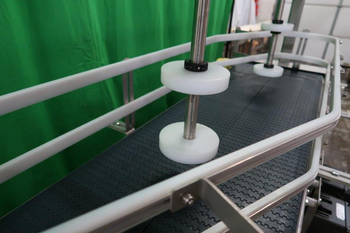 Used Multi-Conveyor Stainless Dual Lane “Loop” Conveyor, Variable Speed