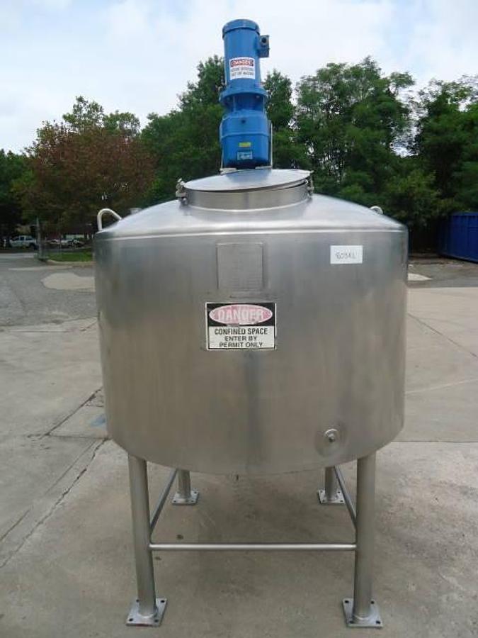 Used 330 Gallon Walker Scraper Agitated Kettle/Tank, 90 PSI Jacket