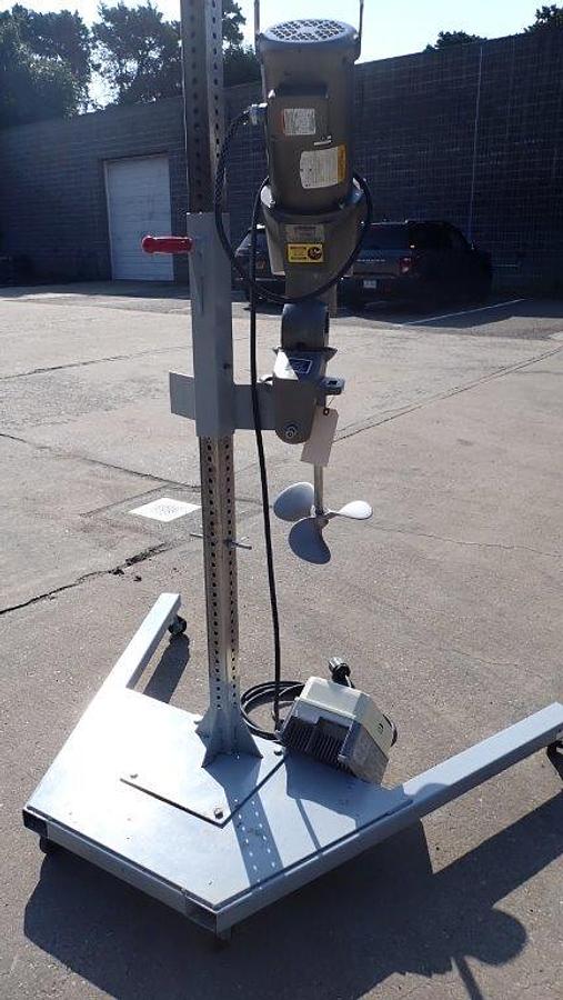 Used Lightnin 2 HP Portable Clamp on Mixer, Variable Speed