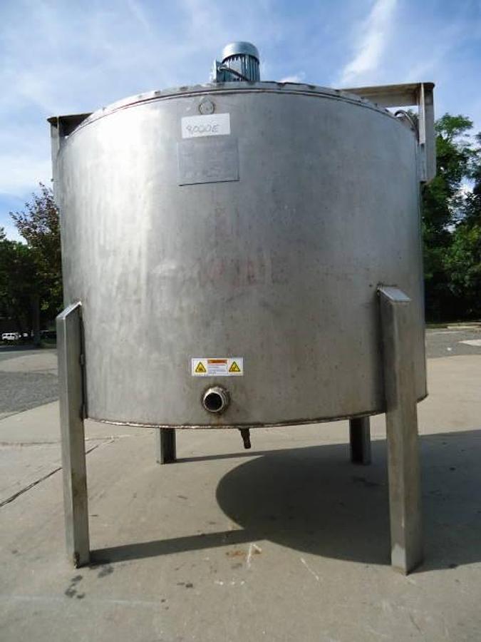 Used 400 Gallon Stainless Jacketed Mix Tank