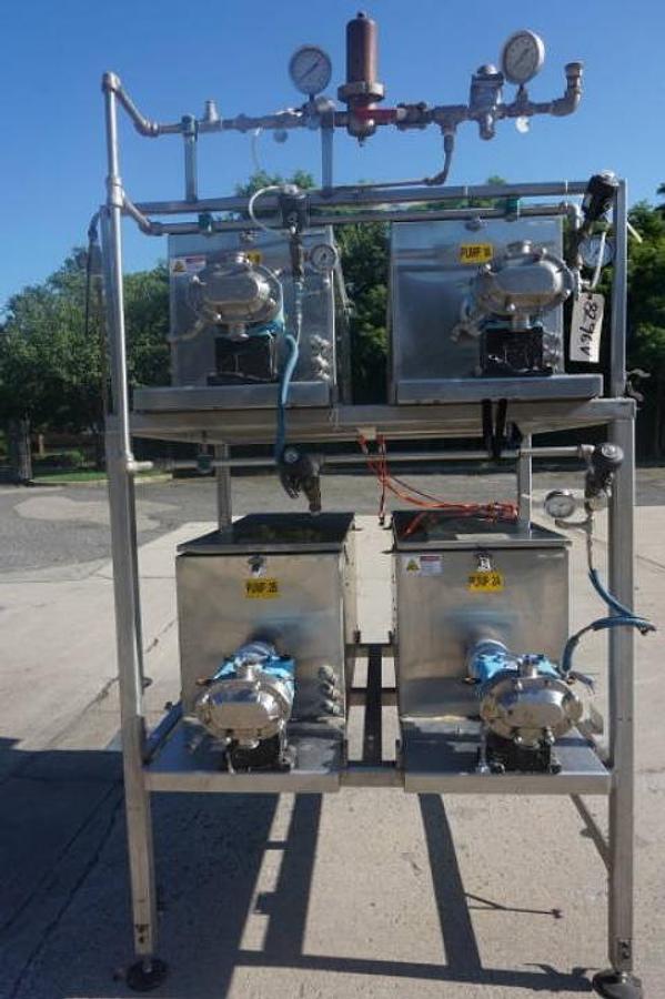 Used Waukesha 018-U2 Positive Displacement Pumps with Servo motors (4)