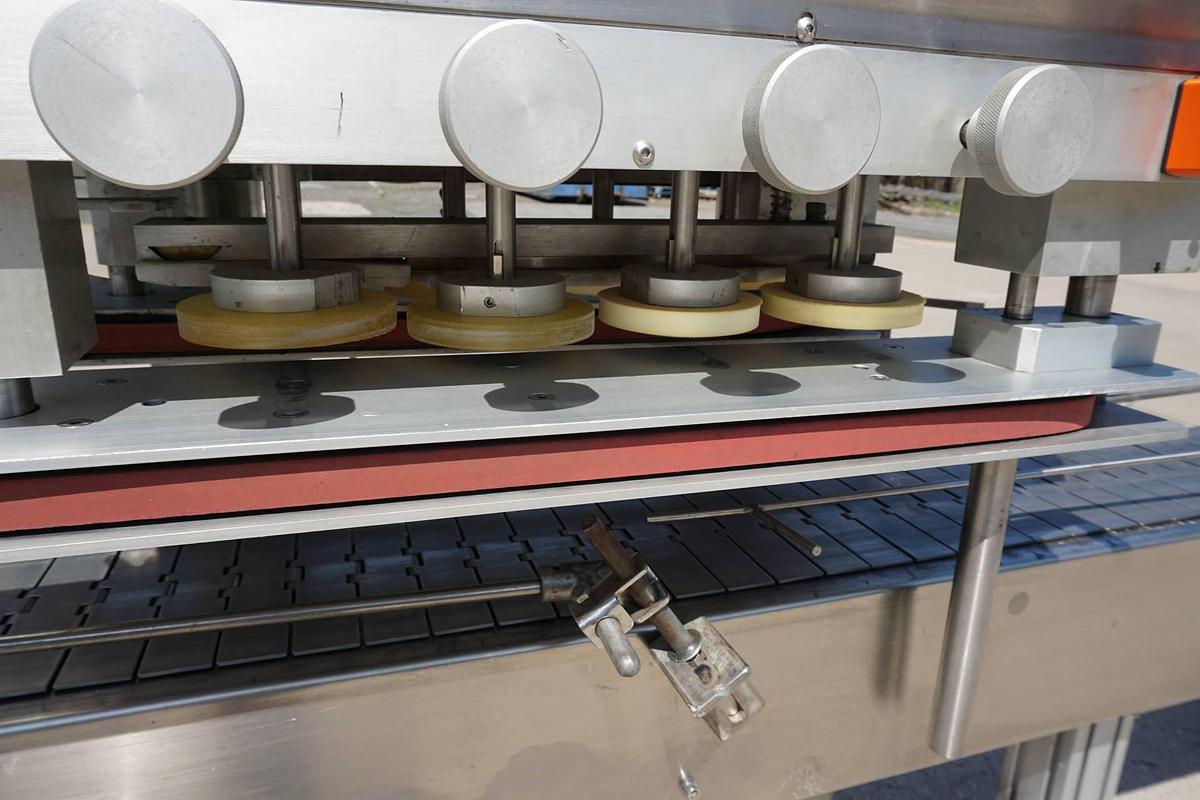 Used DL Tech Eight Spindle Automatic Screw Capper, 200 per Minute
