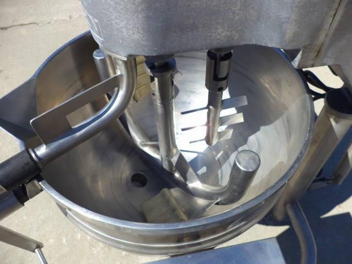Used 20 Gallon Groen Twin Action 316 Stainless Steel Tilt Kettle, 100 PSI Jacket