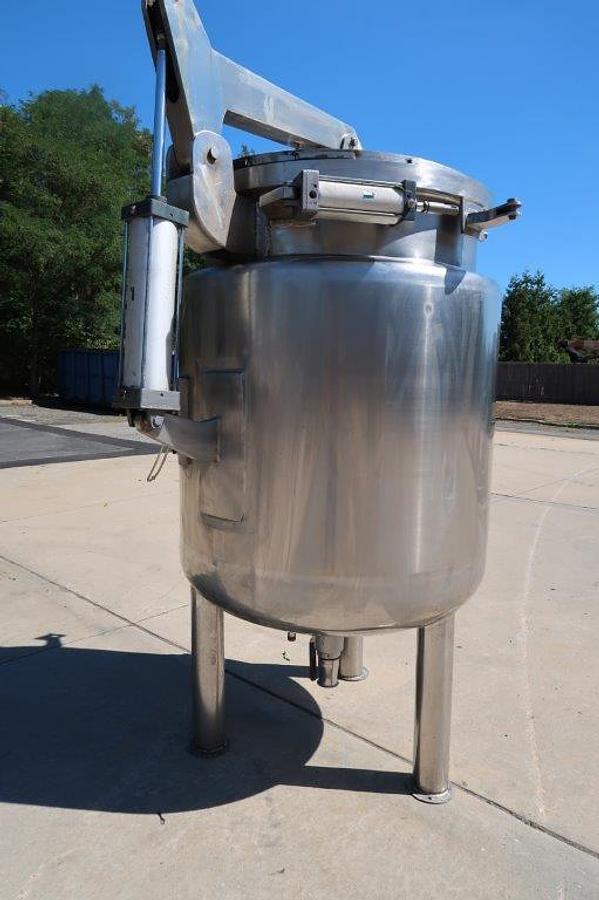 Used 400 Gallon Stainless Steel Jacketed Autoclave, Air Operated Lid