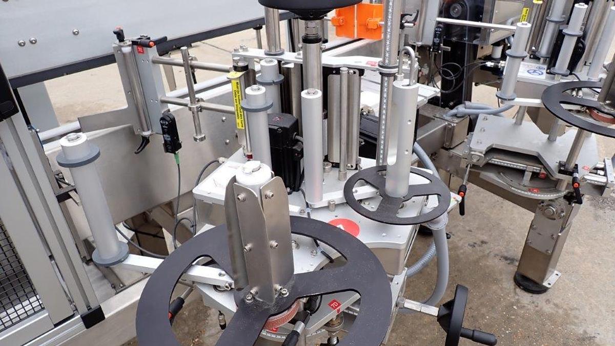 Used Nita Dual Head Auto Pressure Sensitive Labeler, SS