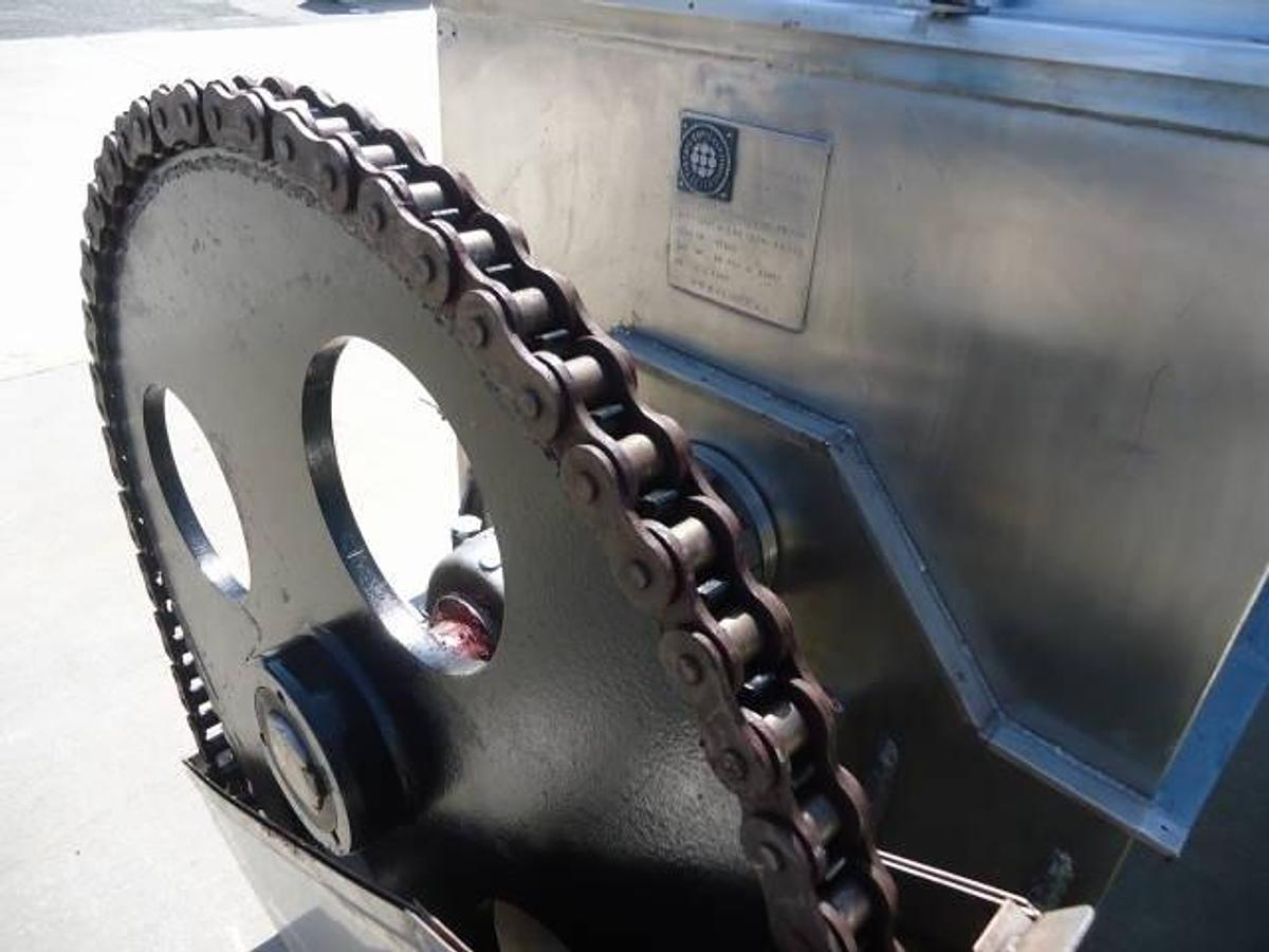 Used 40 Cu.ft. Toronto Coppersmithing Stainless Steel Double Ribbon Blender, 80 Psi Jacket