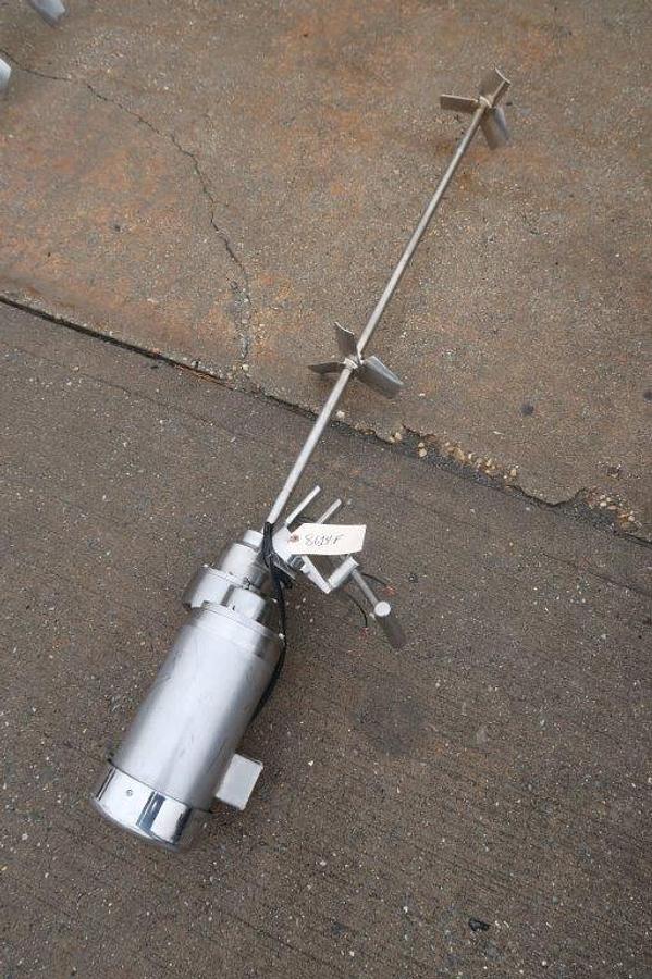 Used Admix 2 HP Clamp-On Portable Agitator, All Stainless Washdown