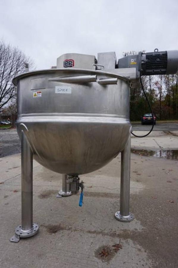 Used 300 Gallon Lee Stainless Steel Jacketed Double Motion Mixing Kettle