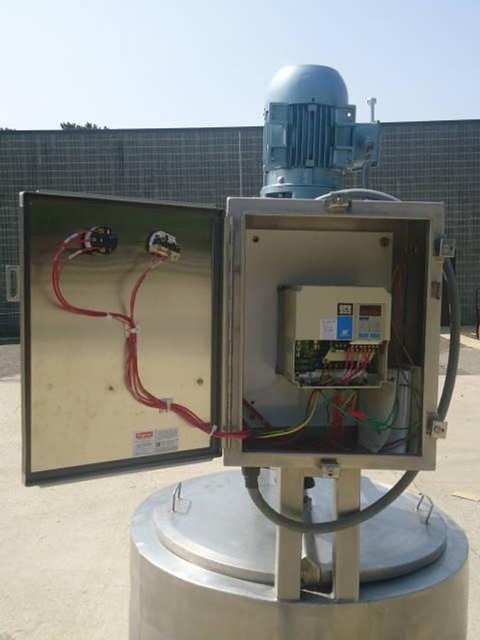 Used 60 Gallon Stainless Jacketed Scrape Surface Mix Tank