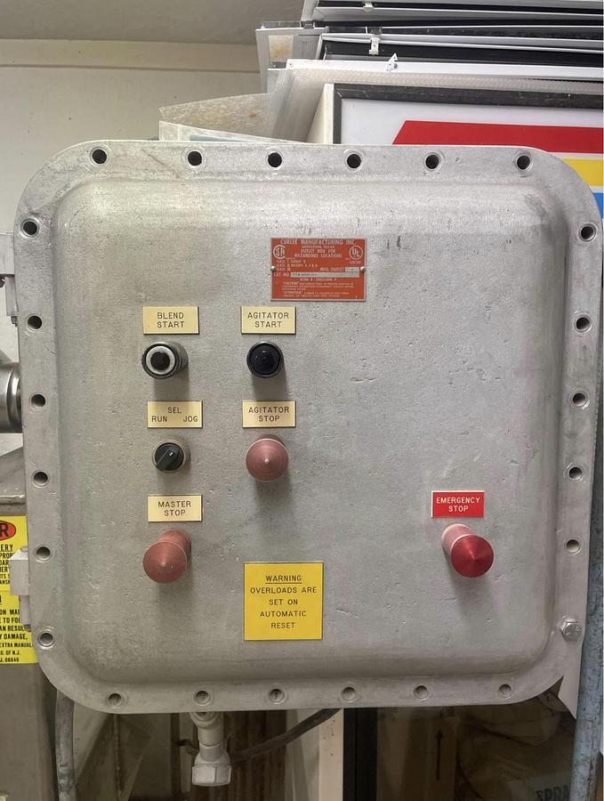 Used Gemco 1 Cu. Ft. Double Slant Cone Blender, XP