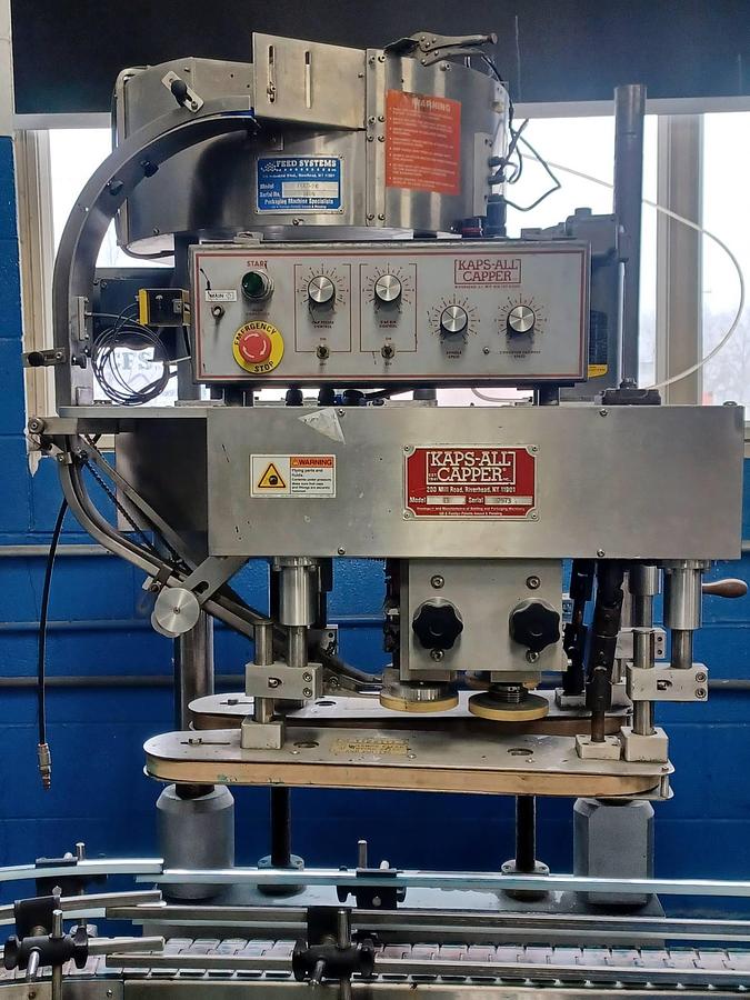 Used Kaps-All Model E Automatic Screw Capping Machine