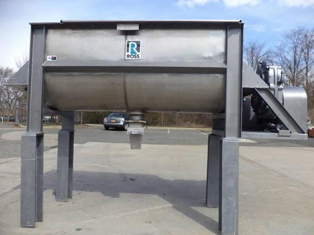 Used 36 Cu. Ft. Stainless Steel Double Ribbon Blender, 15HP