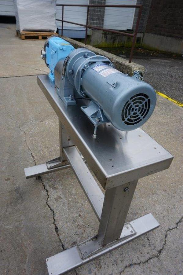 Used Waukesha Size 15 Stainless Positive Displacement Pump, Portable