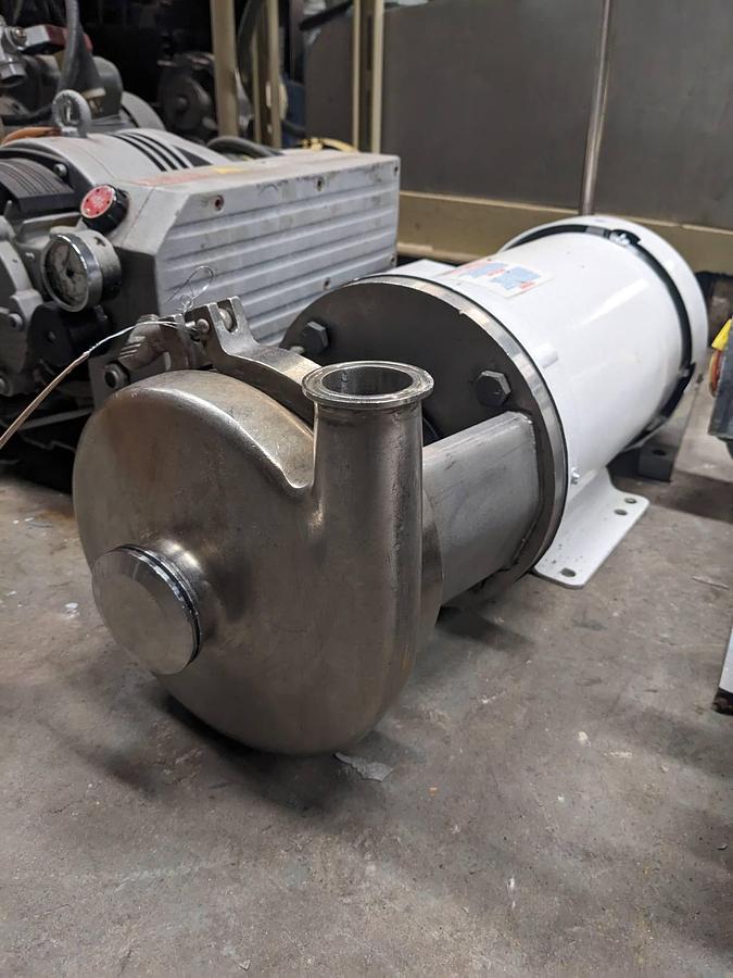 Used Waukesha 1.5 In. x 2 In. Sanitary Centrifugal Pump SN 1542
