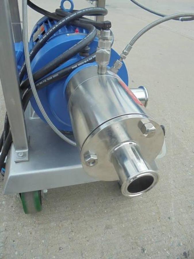 Used IKA DR3-6/A Stainless Steel Inline High Shear Disperser, 7.5 HP, Portable
