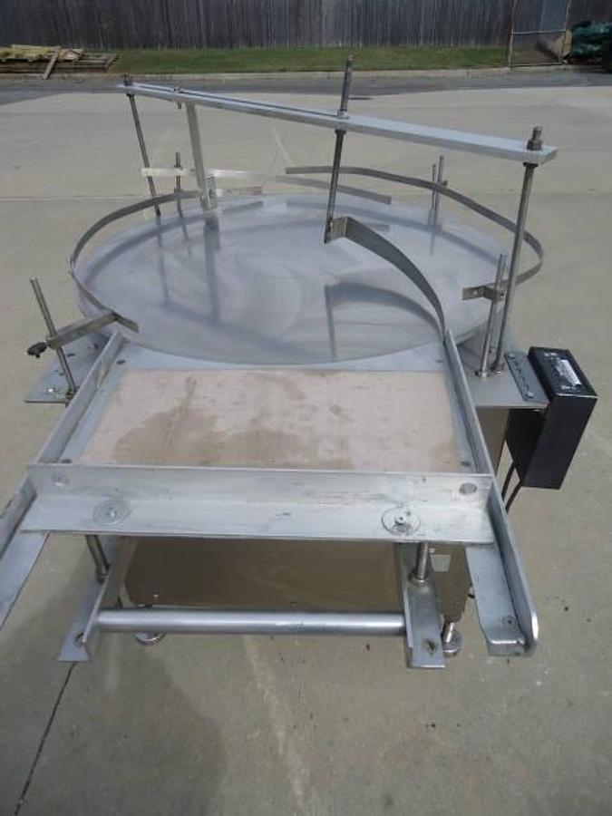 Used 36 In.diameter Kalish Rotary Unscrambling/Accumulating Table
