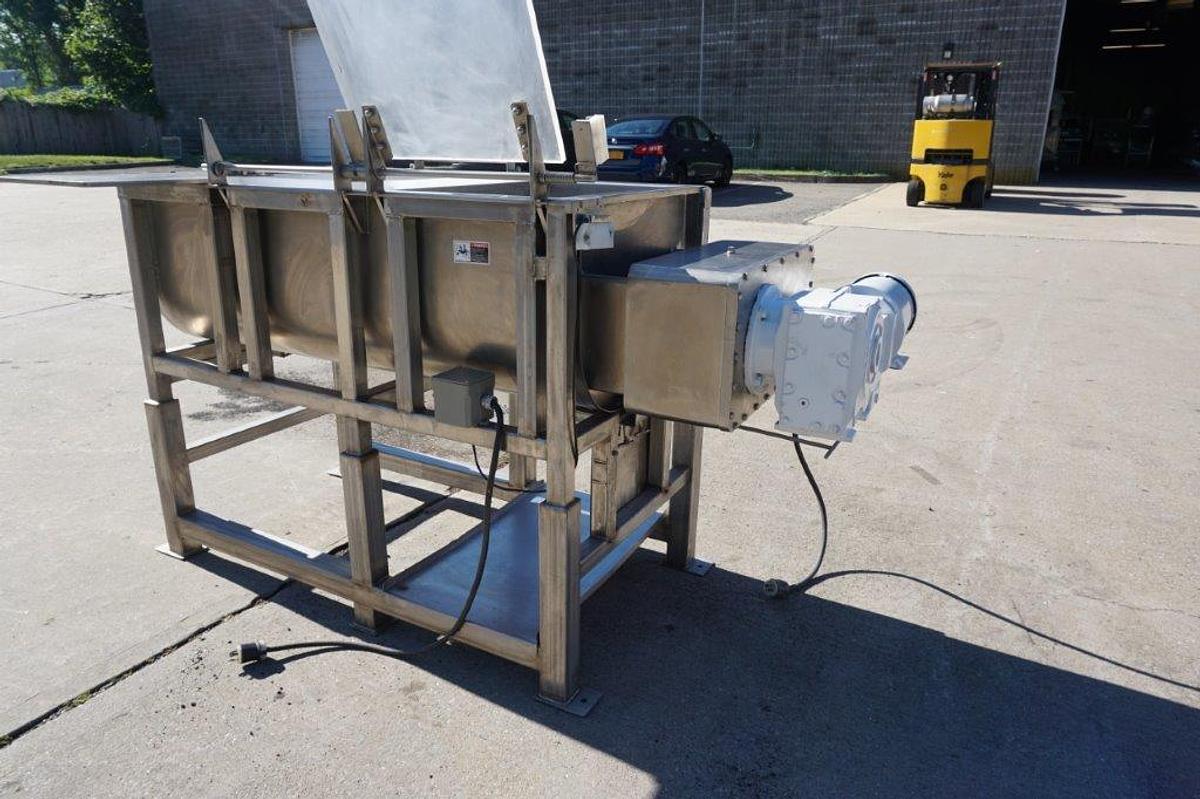 Used 15 Cu. Ft. Demaco Stainless Steel Twin Shaft Paddle Blender