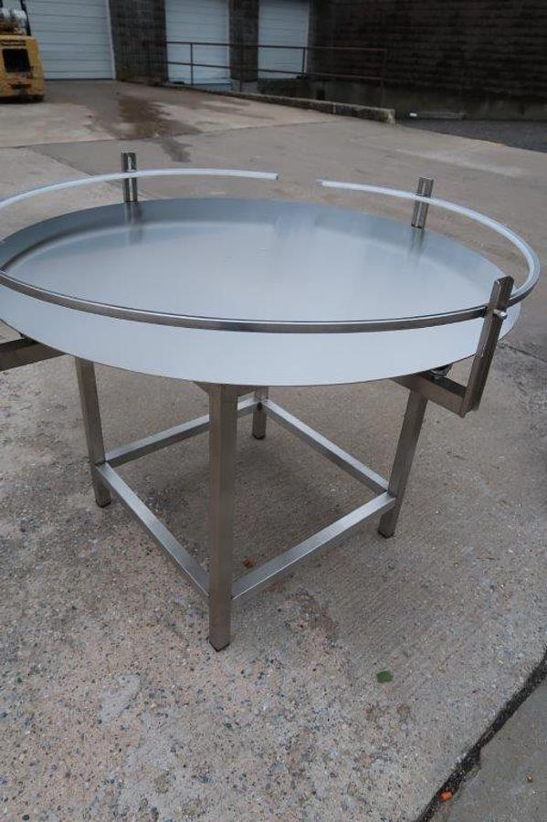 Used 48 In. Furex Stainless Rotary Unscrambling/Accumulating Table, Unused
