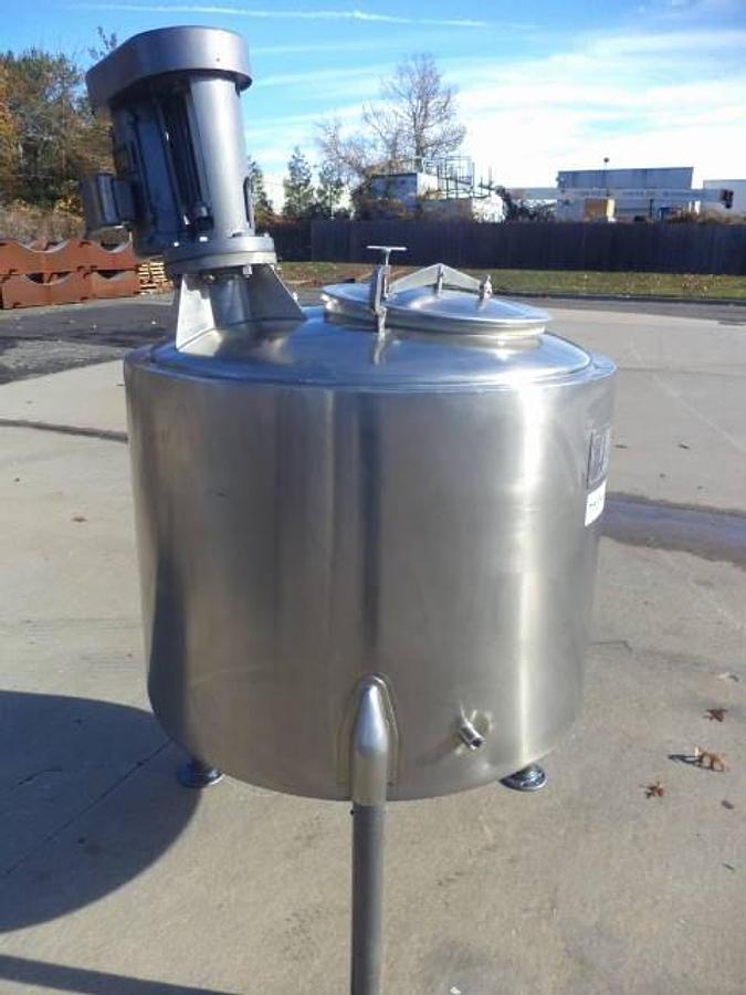 Used 125 Gallon Permasan Stainless Jacketed Mix Tank,   XP Agitator