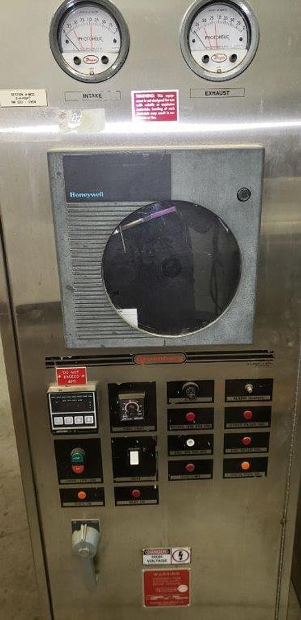 Used Gruenberg T18H69-38D Pharmaceutical Oven, with Honeywell Chart Recorder