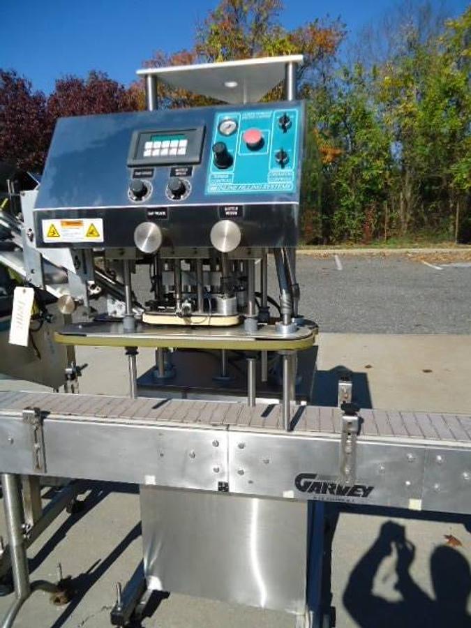 Used Inline Filling Systems “Computorque”” Stainless Steel Capping Machine”