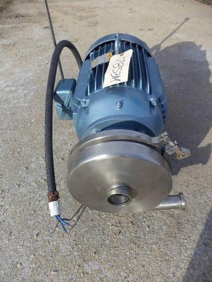 Used Waukesha 2 in. X 1-1/2 in. Stainless Steel Sanitary Centrifugal Pump, 20 HP