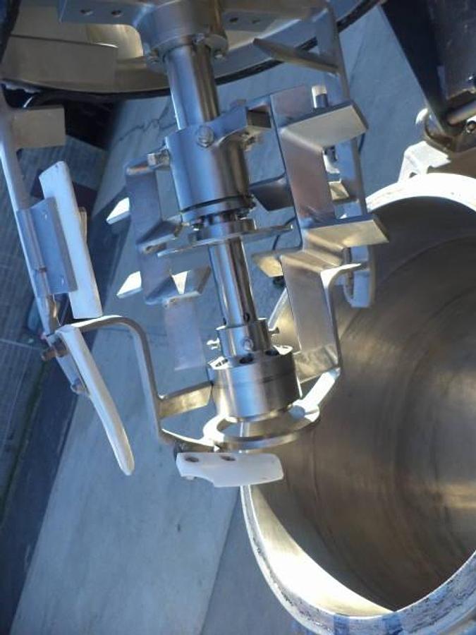 Used 10 Gallon Greerco “Agi-Mixer” Triple Motion Kettle with Homogenizing, 316 Stainless Steel