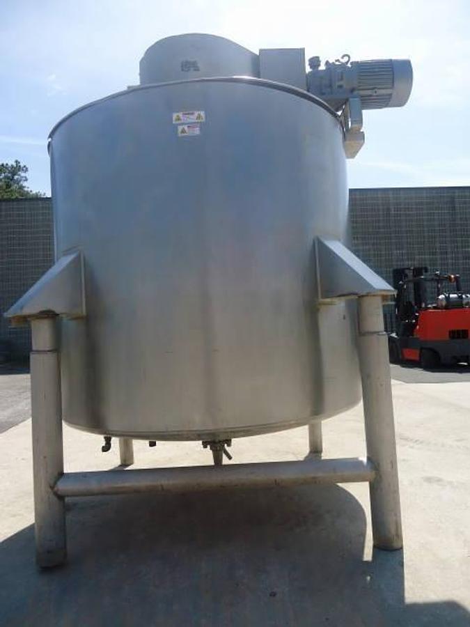 Used 1,000 Gallon Lee Double Motion Jacketed Kettle/Tank, 316 Stainless Steel