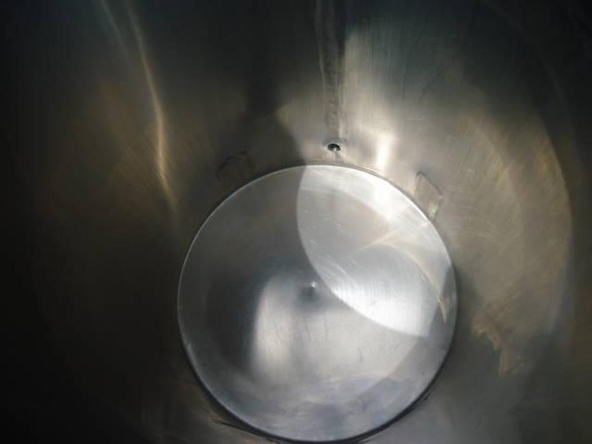 Used 125 Gallon Cream City Boiler Company Stainless Portable Tank, Jacketed Bottom
