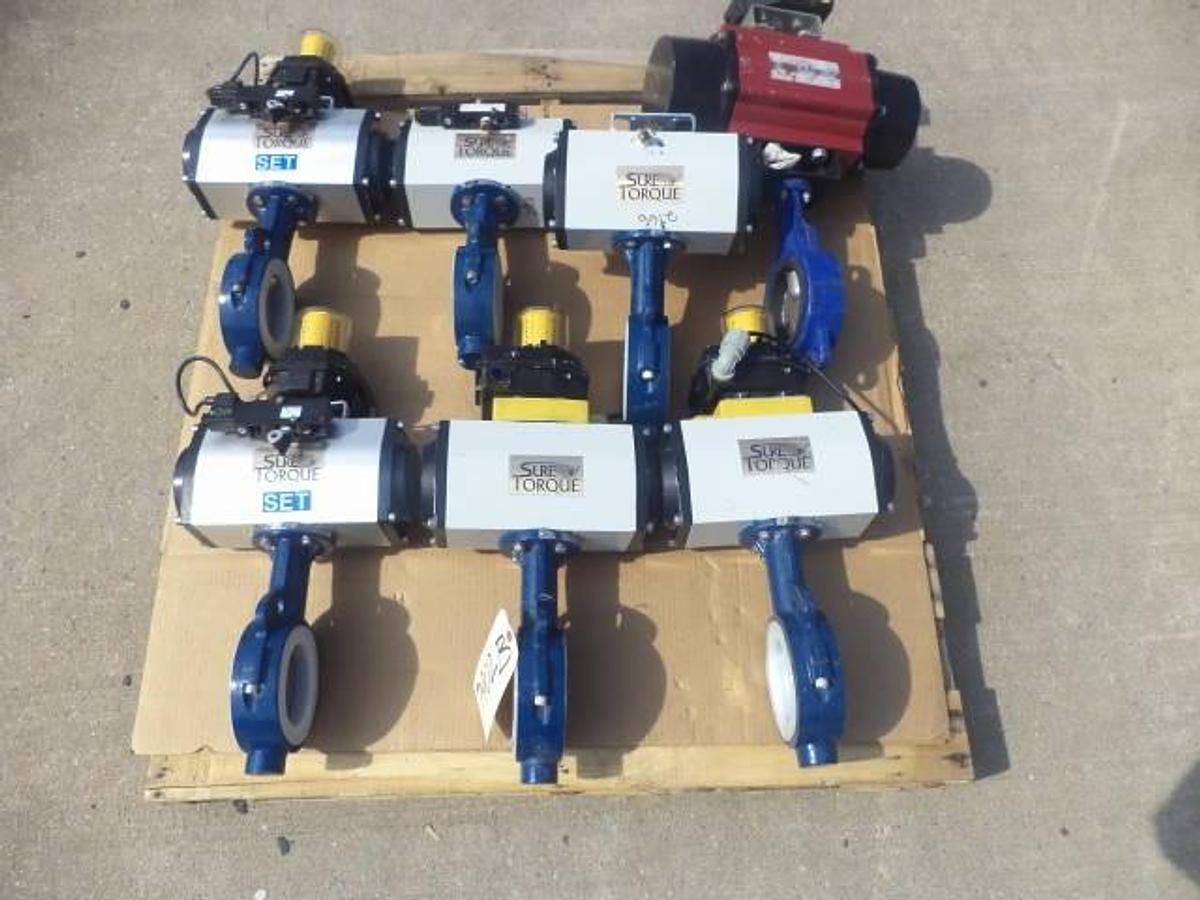 Used Sure Torque Electrically Actuated 4 Inch Diameter Butterfly Valves (7)