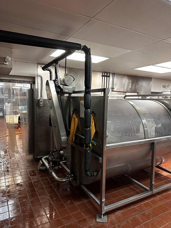 Used Chester Jensen Tumble Chiller, 200 Gallon Capacity