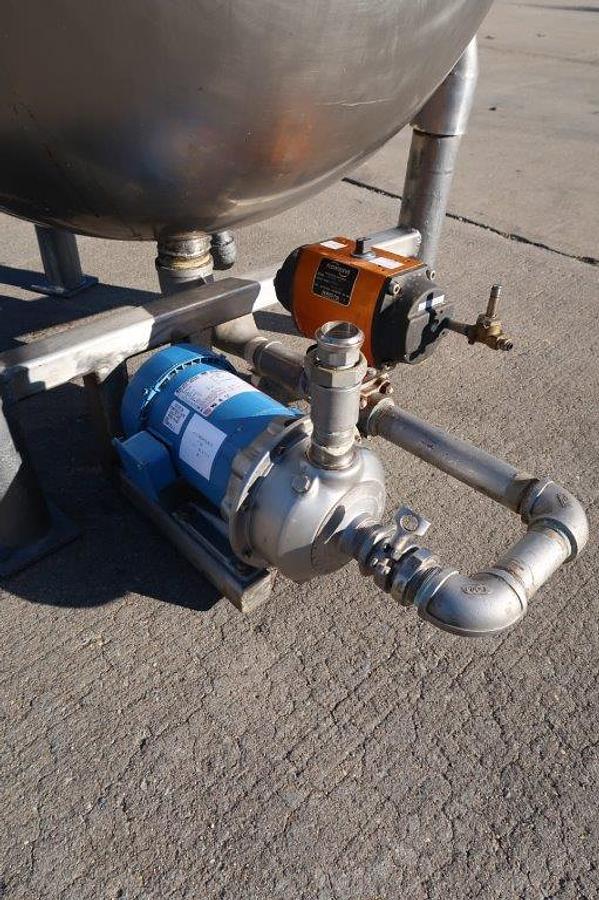Used 150 Gallon Groen Twin Action Scraper Kettle, 100 PSI Jacket