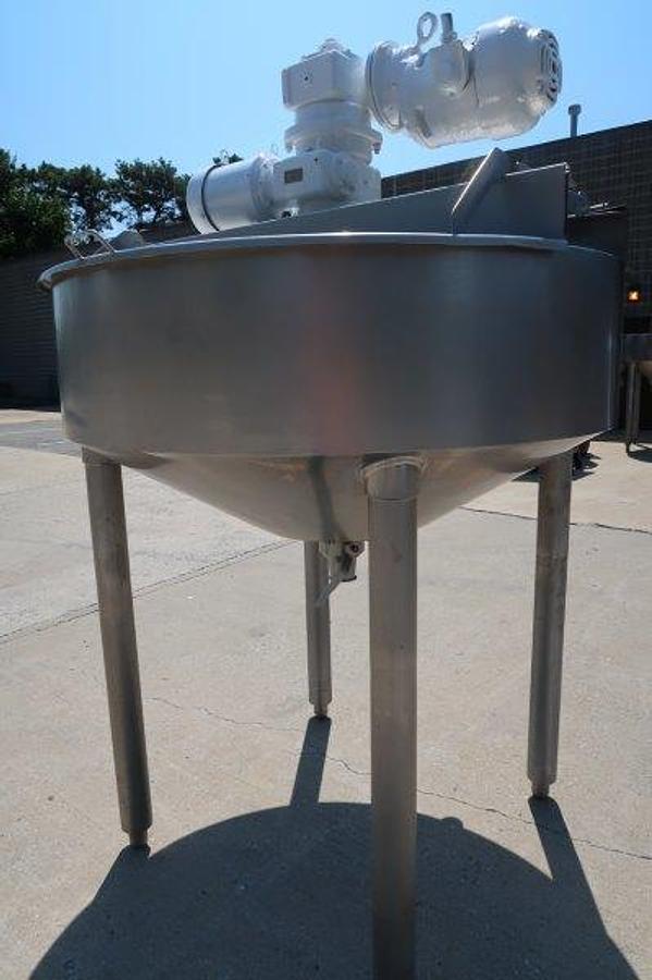 Used Chester Jensen 100 Gallon Agitated Cone Bottom Cooker/Cooler