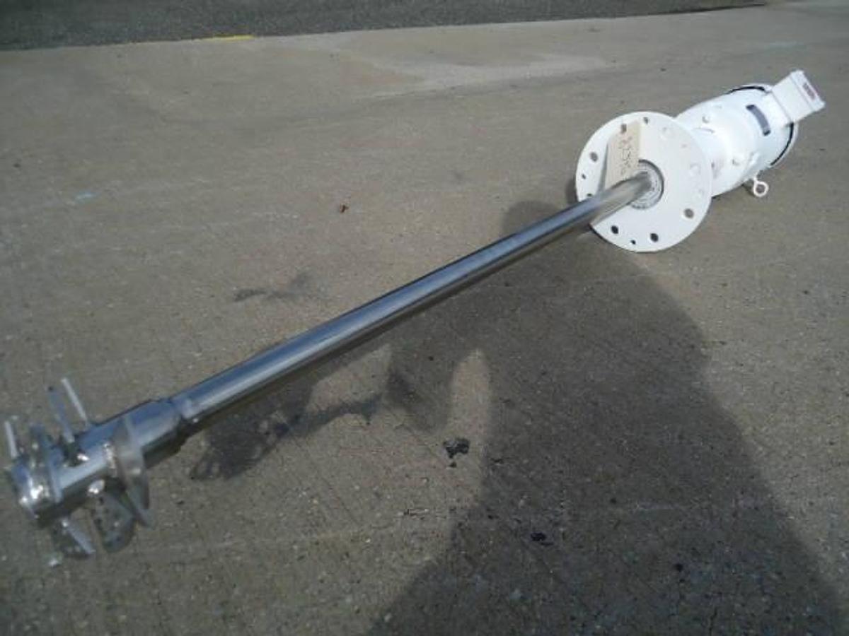 Used Admix “Rotosolver” 10 HP Mixer, 48 In. Long Stainless Shaft/Head
