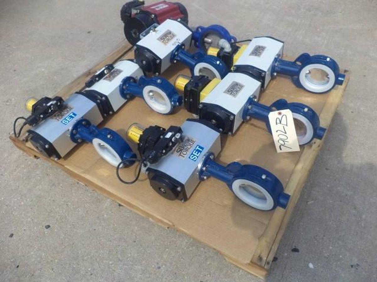 Used Sure Torque Electrically Actuated 4 Inch Diameter Butterfly Valves (7)