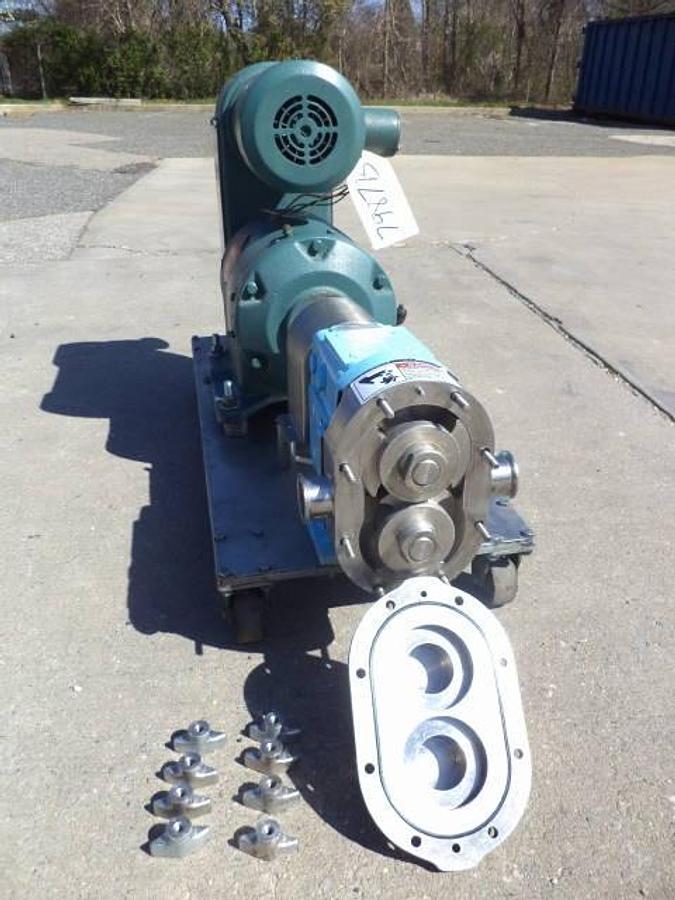 Used Waukesha Model 30 Stainless Steel Positive Displacement Pump, Variable Speed