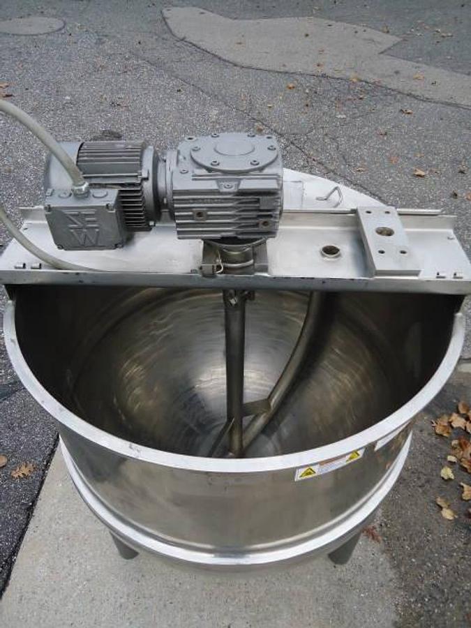 Used 200 Gallon Groen Stainless Steel Agitated Kettle, 100  Psi Jacket