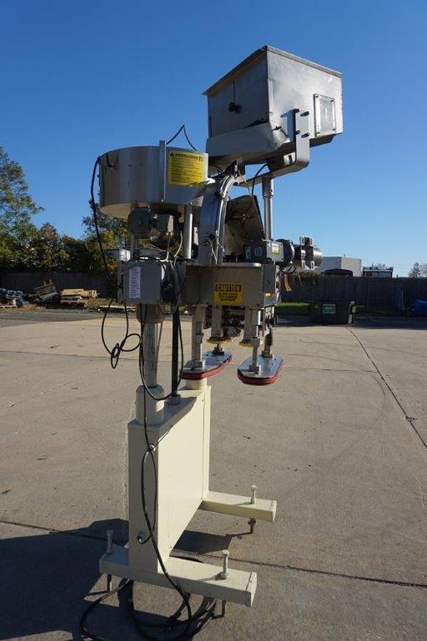 Used Kaps All “E” Screw Capper/Retorquer, 80 Per Minute