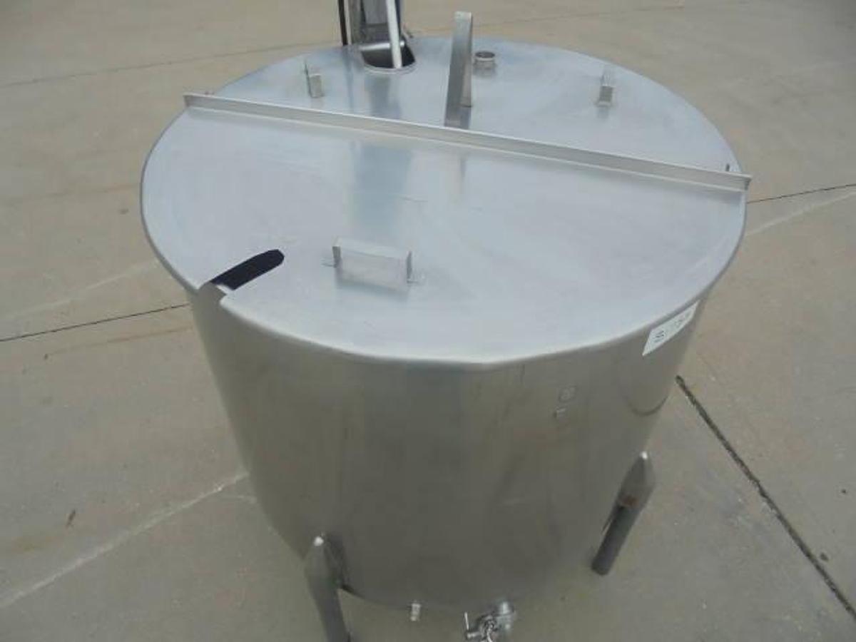 Used 250 Gallon Steriline Stainless Steel Jacketed Mix Tank