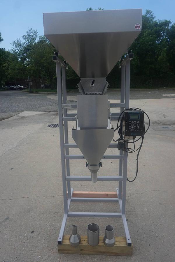 Used Logical Machines Stainless Steel Weigh Type Filler, With Foot Switch