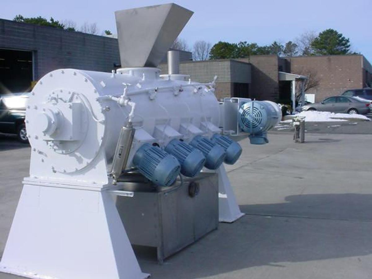 Used Littleford Fkm-1200-E Stainless Steel Plow Mixer With Choppers, Jacketed