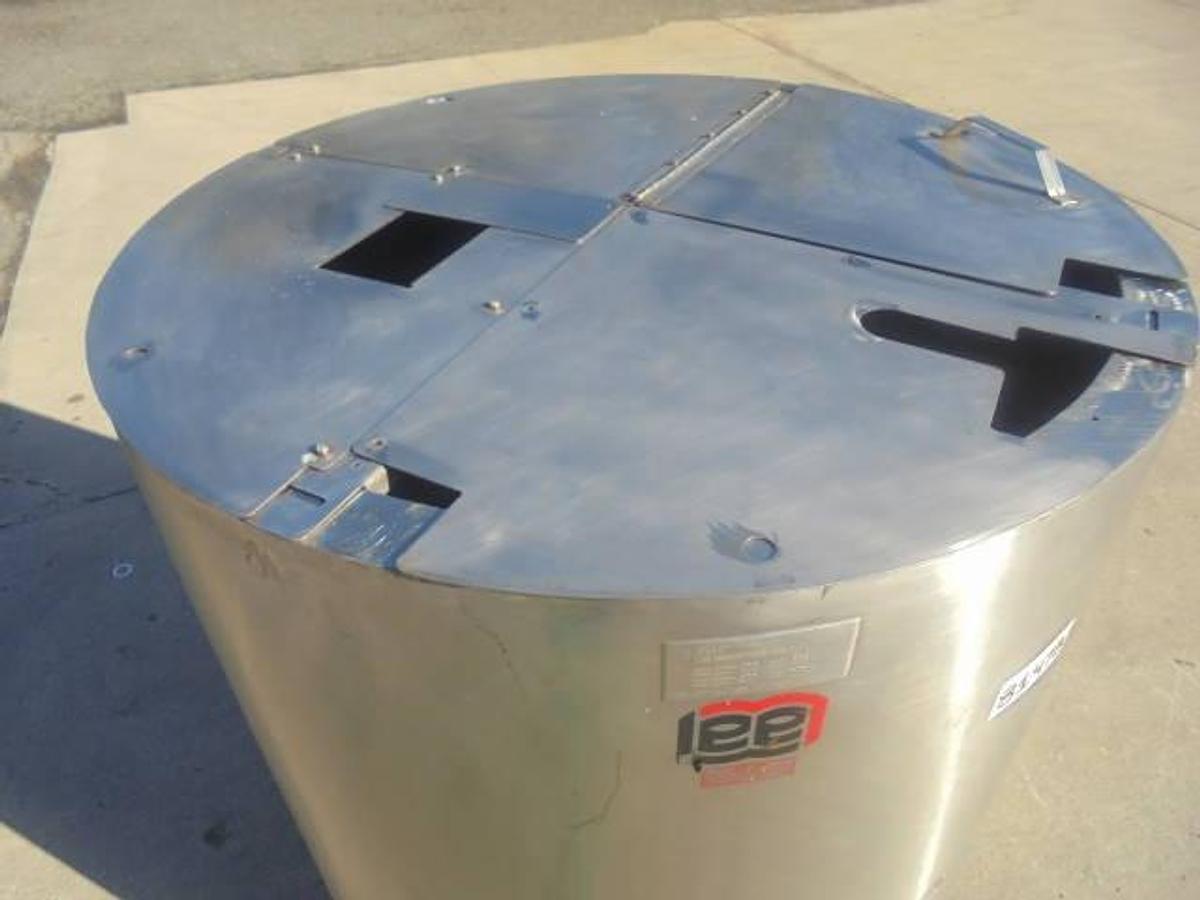 Used 400 Gallon Lee SS Jacketed Kettle, 100 PSI Jacket