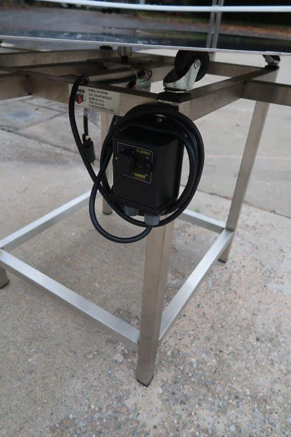 Used 48 In. Furex Stainless Rotary Unscrambling/Accumulating Table, Unused