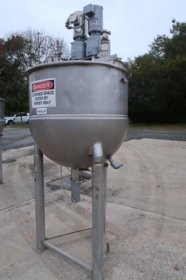 Used Groen 200 Gallon SS Twin Action Kettle, 90 PSI Jacket