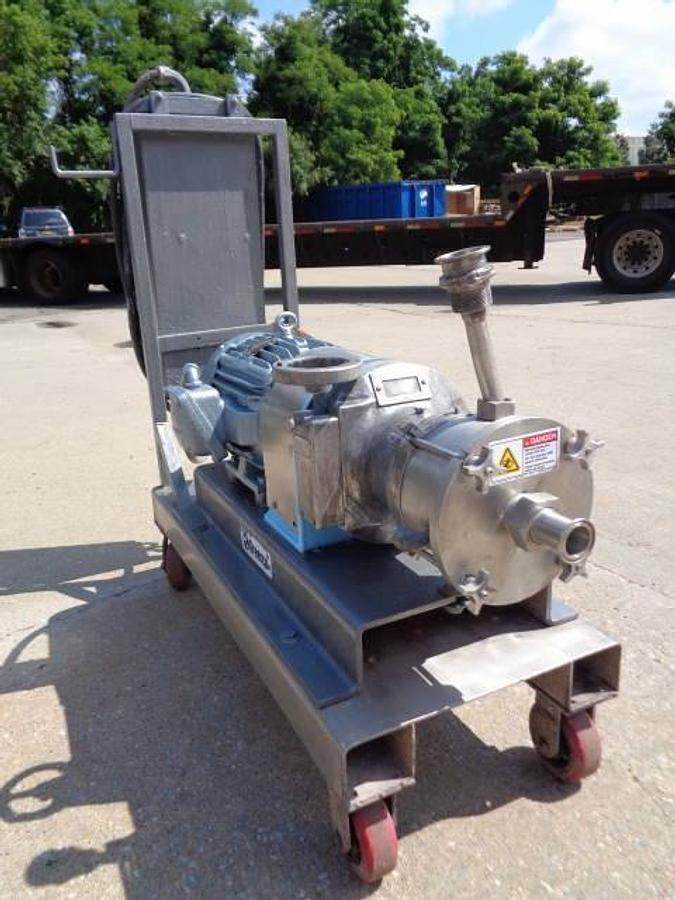 Used Greerco W500 H Stainless Steel Horizontal Colloid Mill, 10 HP, Explosion Proof Motor