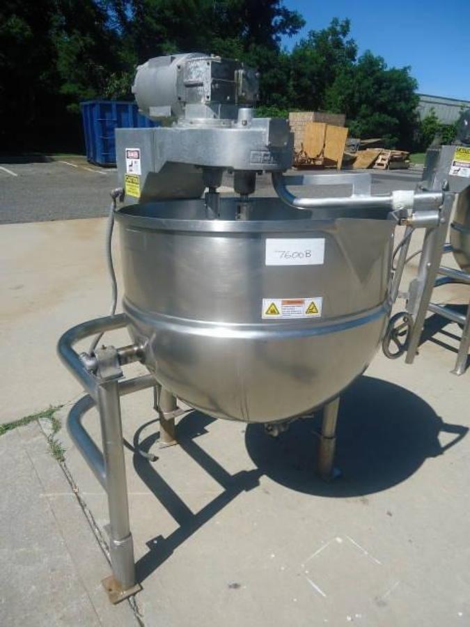 Used 80 Gallon Groen Twin Action Jacketed Mix Kettle, Tilting-