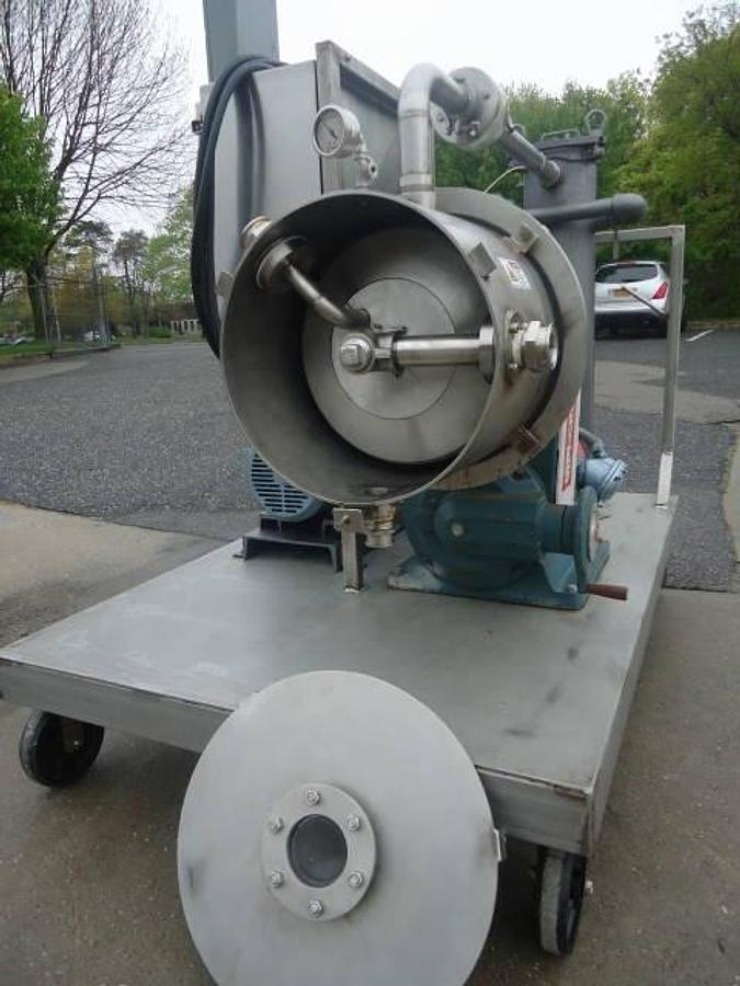 Used Cornell D16 Stainless Steel Sanitary Versator With Sihi Vacuum Pump & Filter Explosion Proof